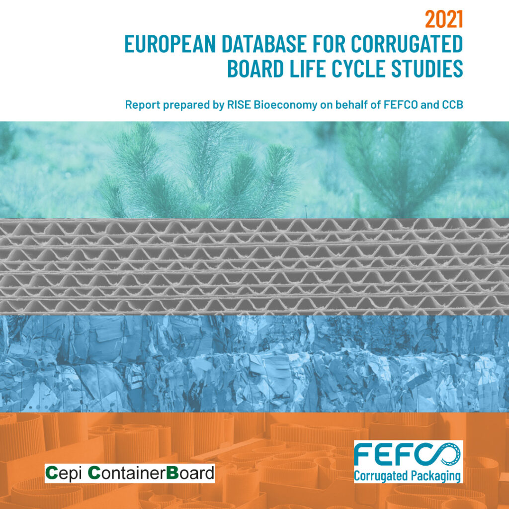 European database for corrugated board life cycle studies