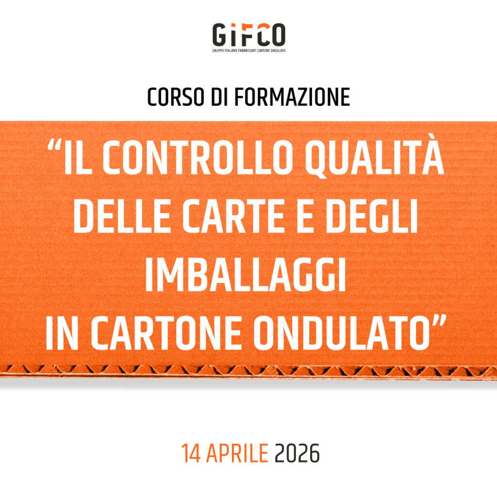 Corso di formazione “Il controllo qualità delle carte e degli imballaggi in cartone ondulato”, 1° semestre 2026